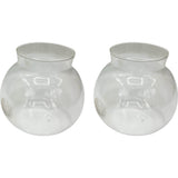 Glass Terrarium: 4" With Cork & 3 LEDs - 2 Pack
