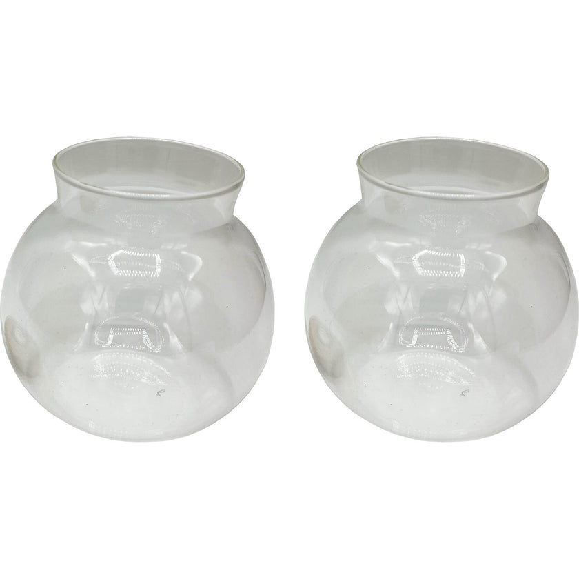 Glass Terrarium: 4" With Cork & 3 LEDs - 2 Pack