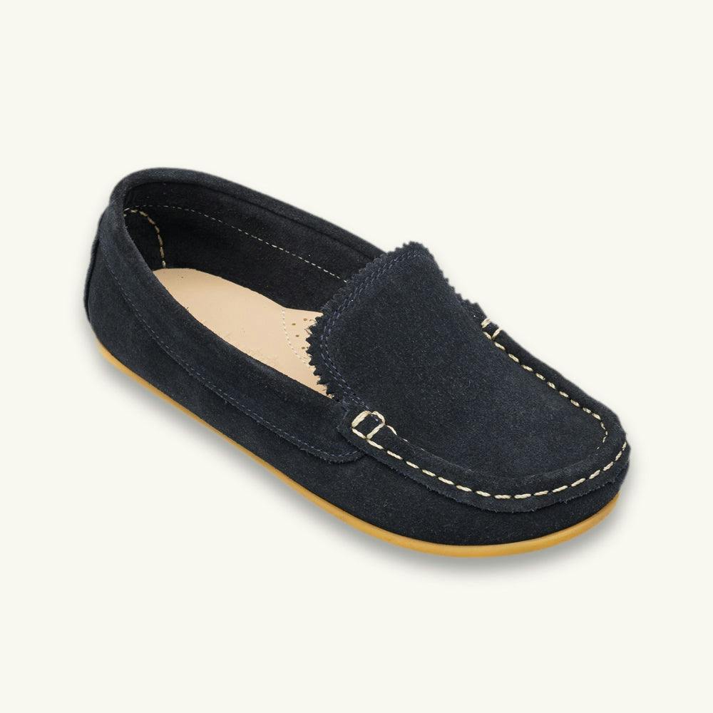 Antton Driver Moccasin | Blue Suede
