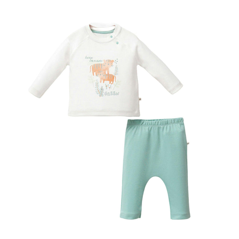 Teal Tiger Outfit Set