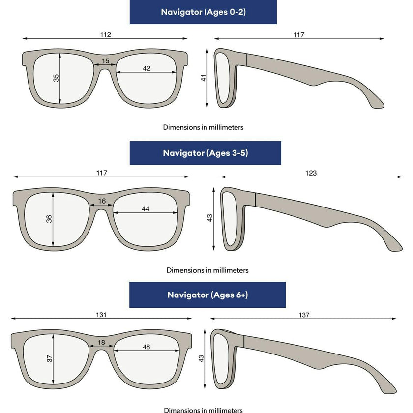 Baby Blue Navigator I Amber Lenses