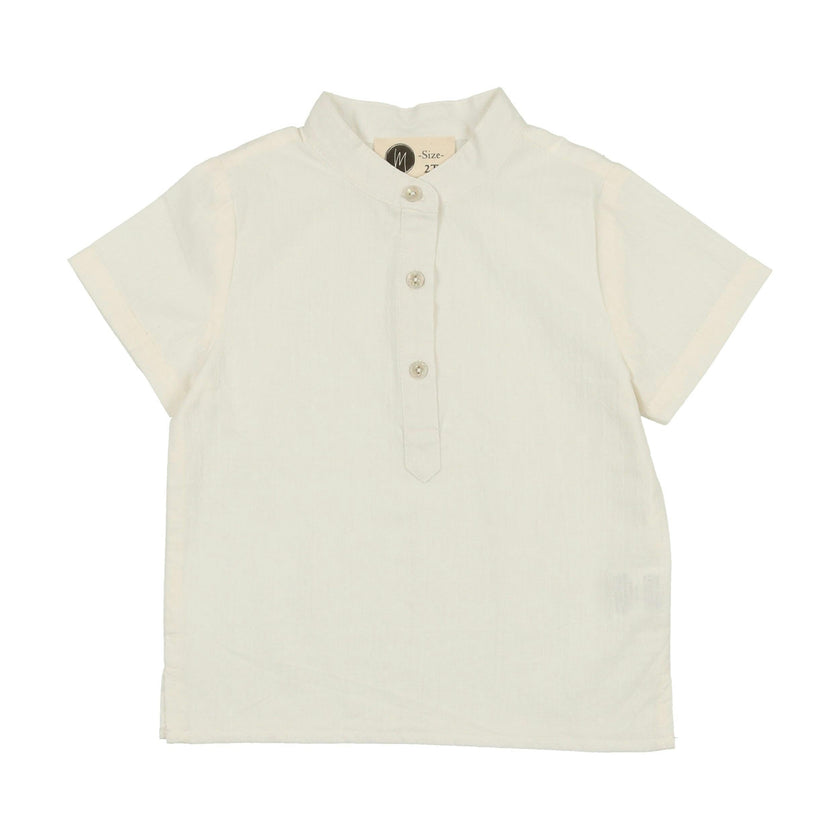 Smocked Floral Boys Shirt