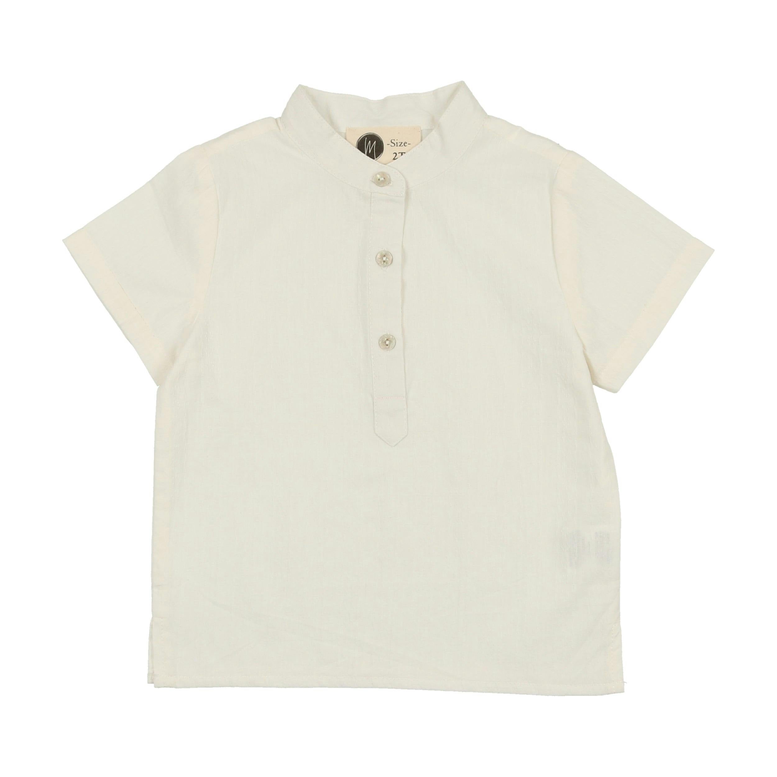 Smocked Floral Boys Shirt