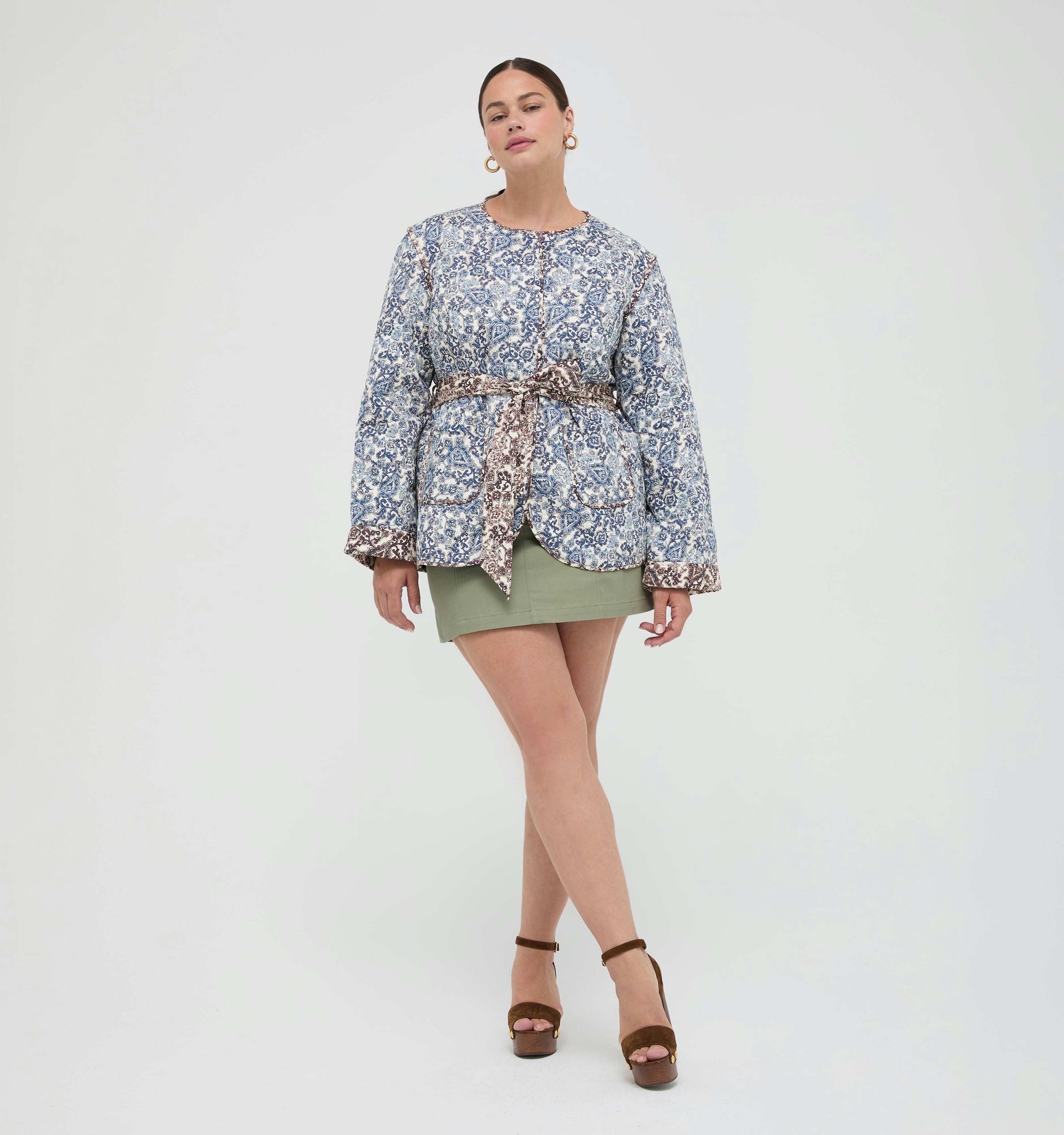 The Aspen Jacket -  Chedworth Paisley Blue