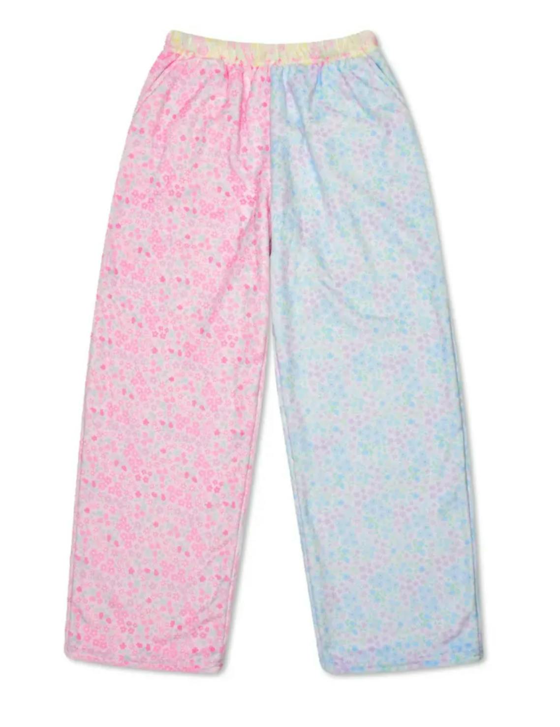 Ditsy Patchwork Plush Pants