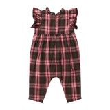 Baby Girls Jennifer Jumper - Burgundy Tartan