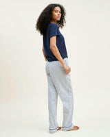Women's Pima Essential Crew Neck Tee in Navy
