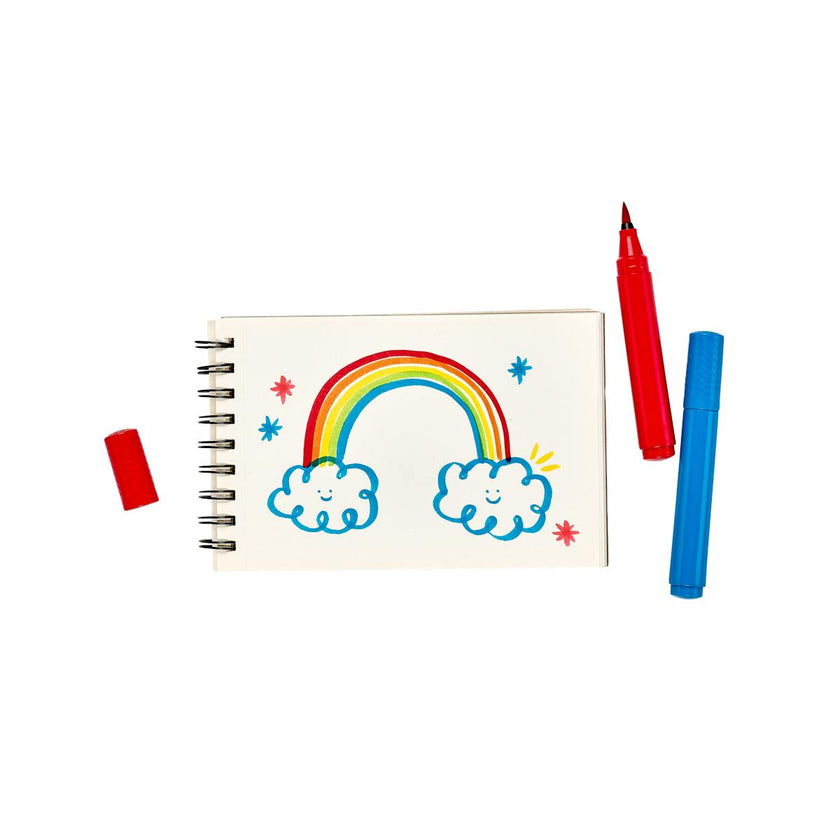 Big Bright Brush Markers - Easy Grip - Set of 10