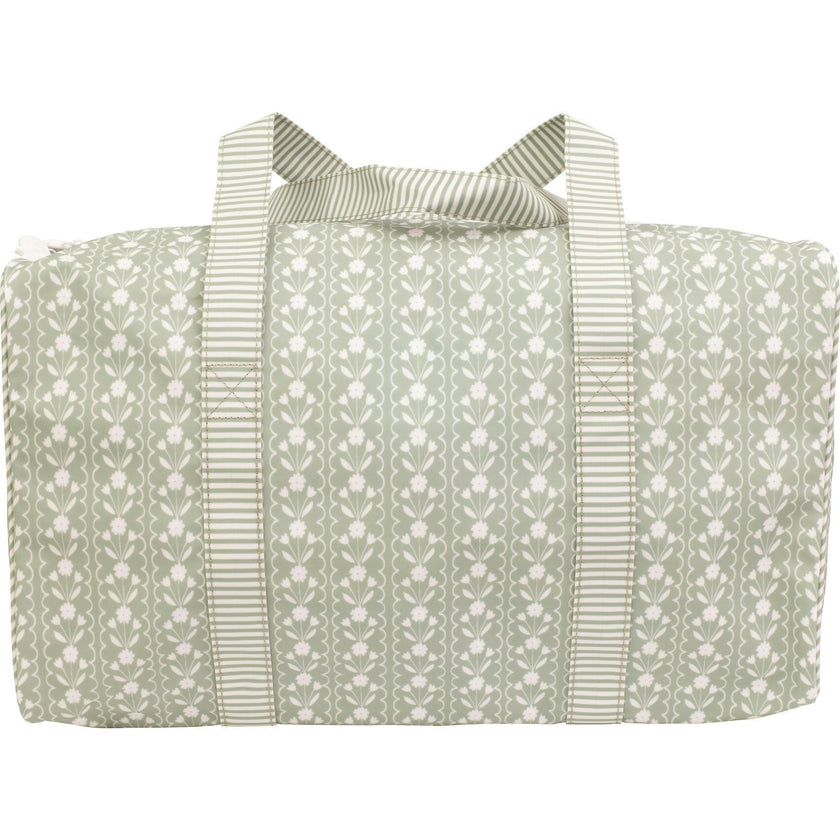 The Duffle Bag in Sage Floral