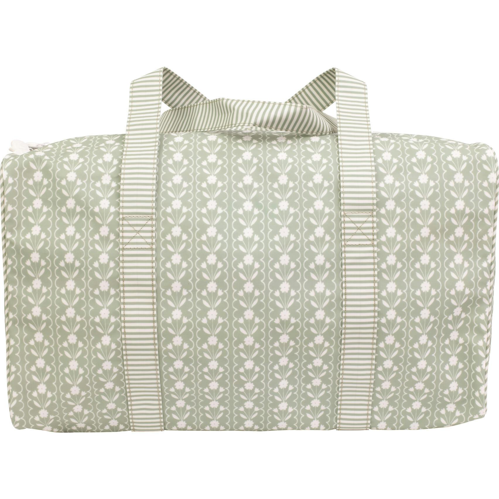 The Duffle Bag in Sage Floral
