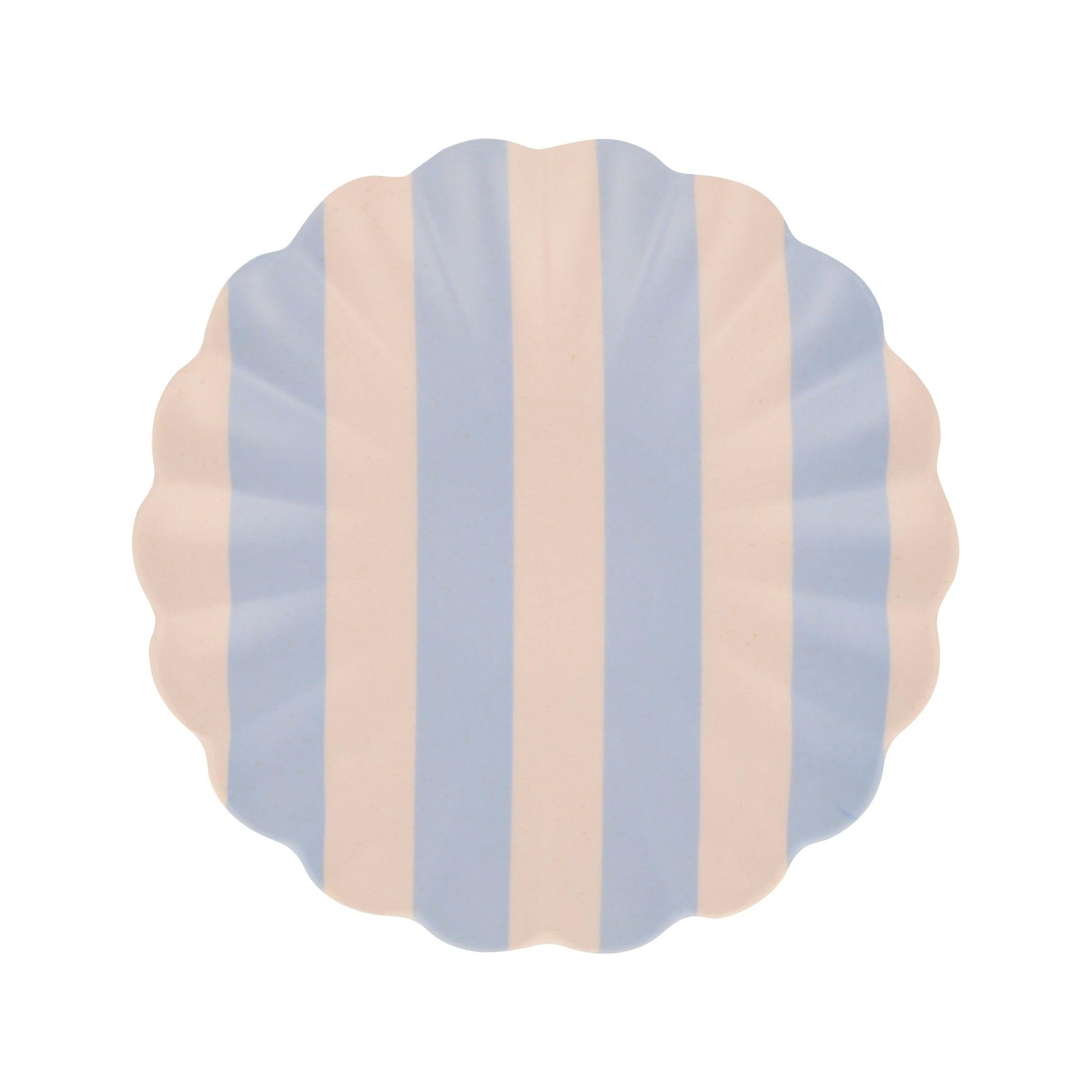 Stripy Reusable Bamboo Small Plates