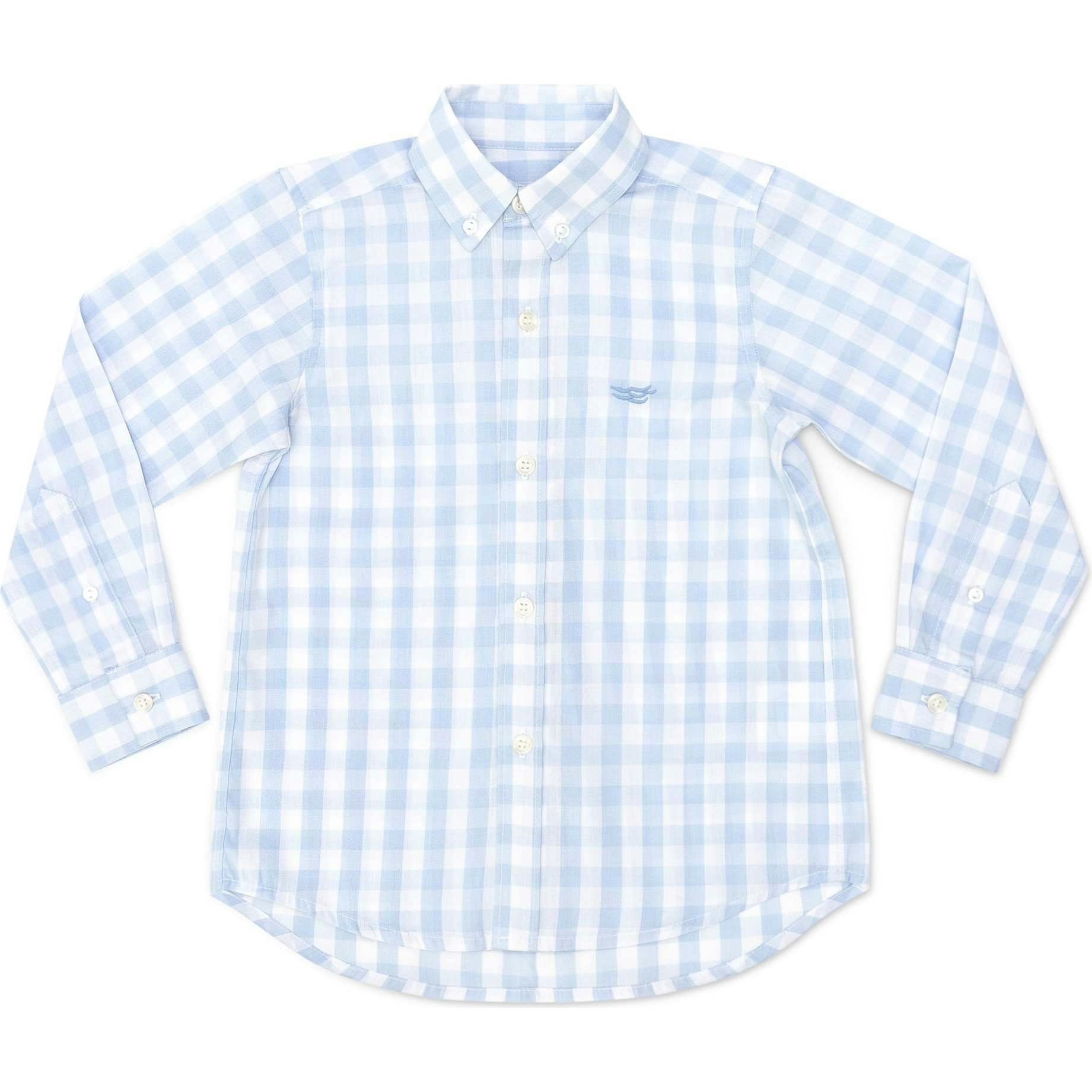 Bennett Button Down in Bailey's Bay Blue Gingham