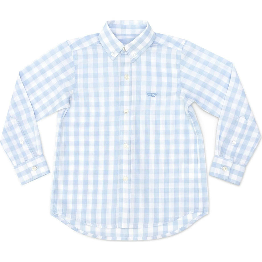 Bennett Button Down in Bailey's Bay Blue Gingham