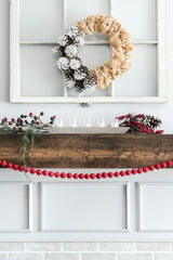 Red Ball Felt Garland