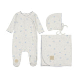 Scattered Blossoms Layette Set Barely Pink