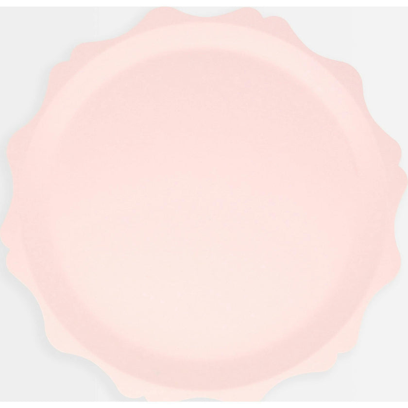 Pink Decorative Edge Compostable Side Plates