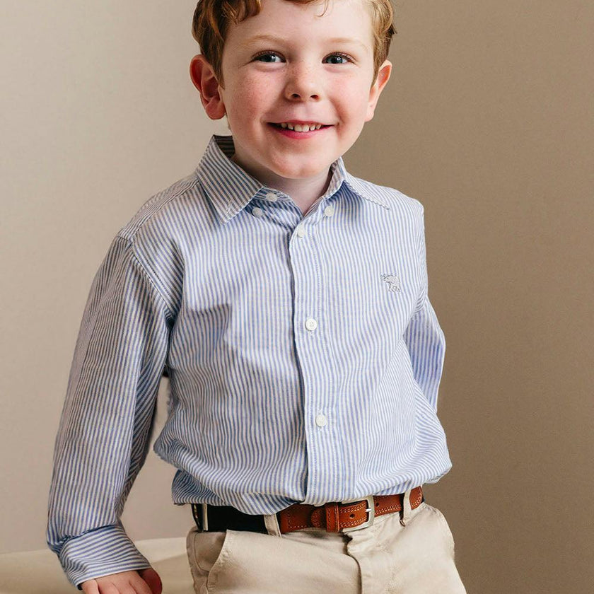 Thomas Shirt in Navy Striped