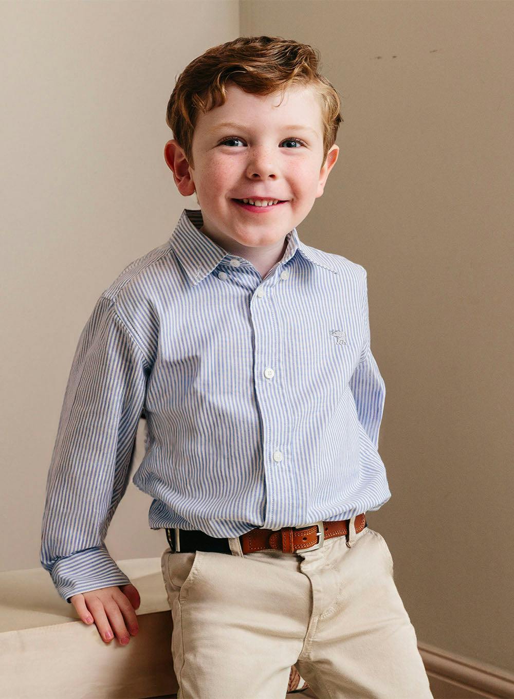 Thomas Shirt in Navy Striped