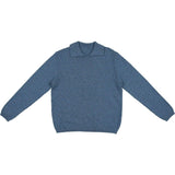 Argyle Fine Knit Collared Rounded V-Neck Sweater