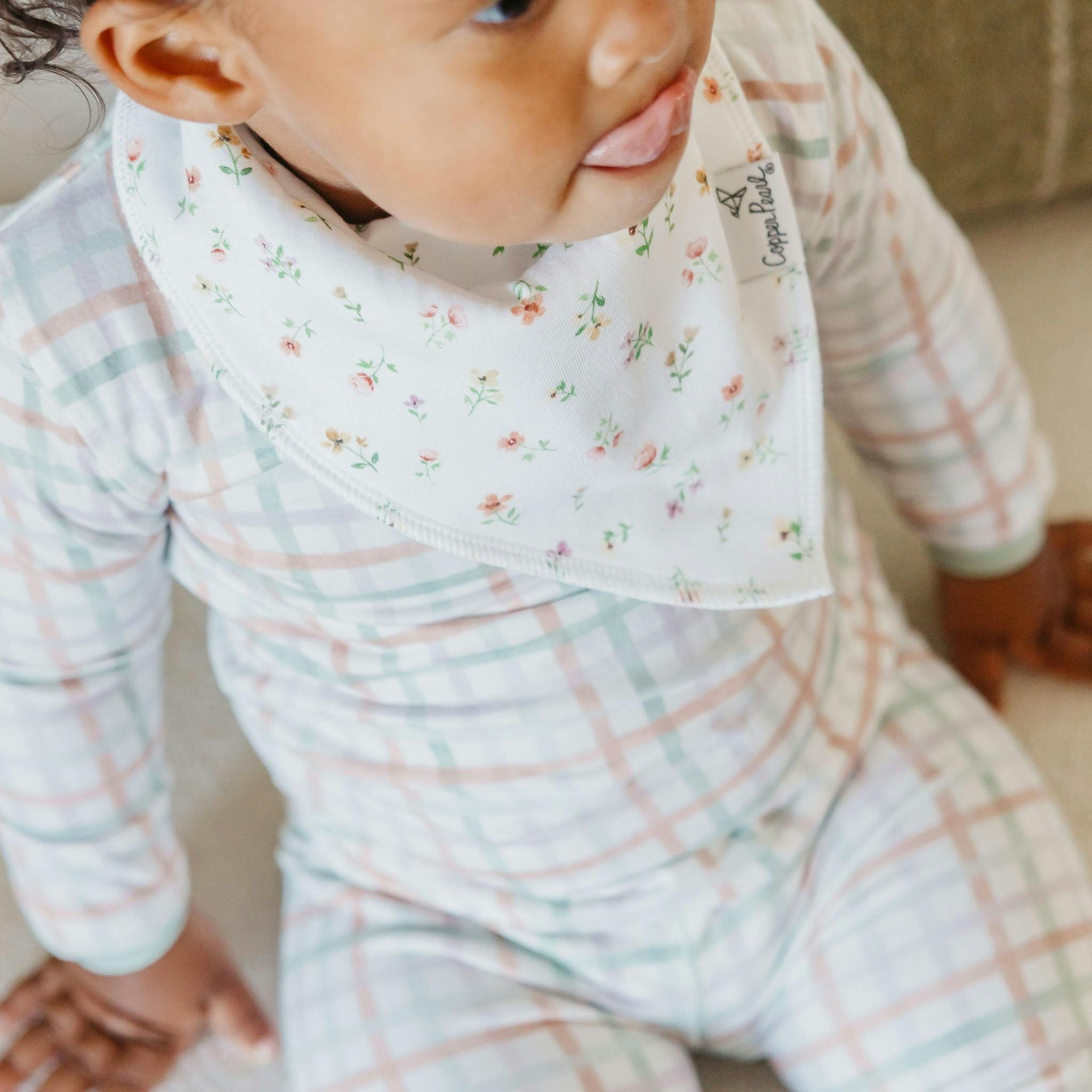 4 Pack Baby Bandana Bibs - Natalie