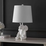 Kairi 21" Modern Shabby Chic Resin/Iron Happy LED Kids' Table Lamp with Phone Stand