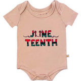 Baby Bamboo Juneteenth Bodysuit, Tan