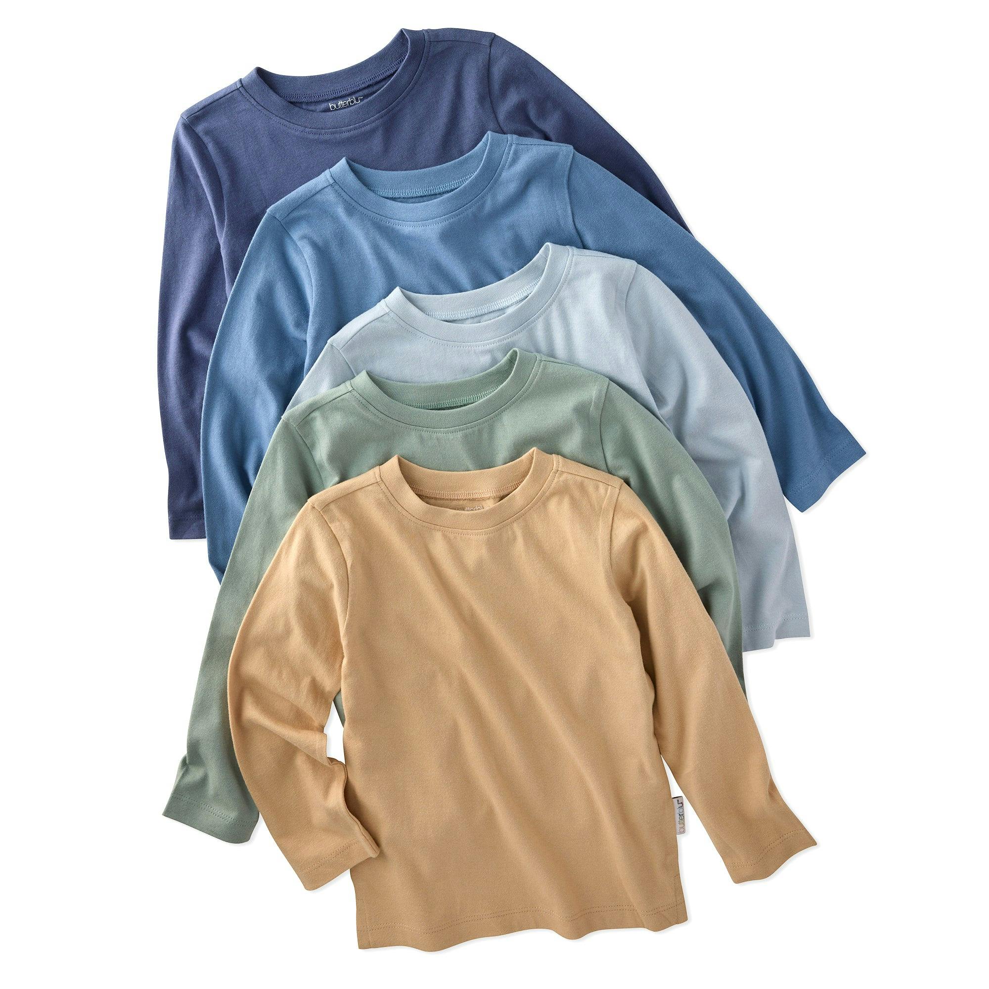 LONDON 5-Pack Toddler Long Sleeve T-Shirts