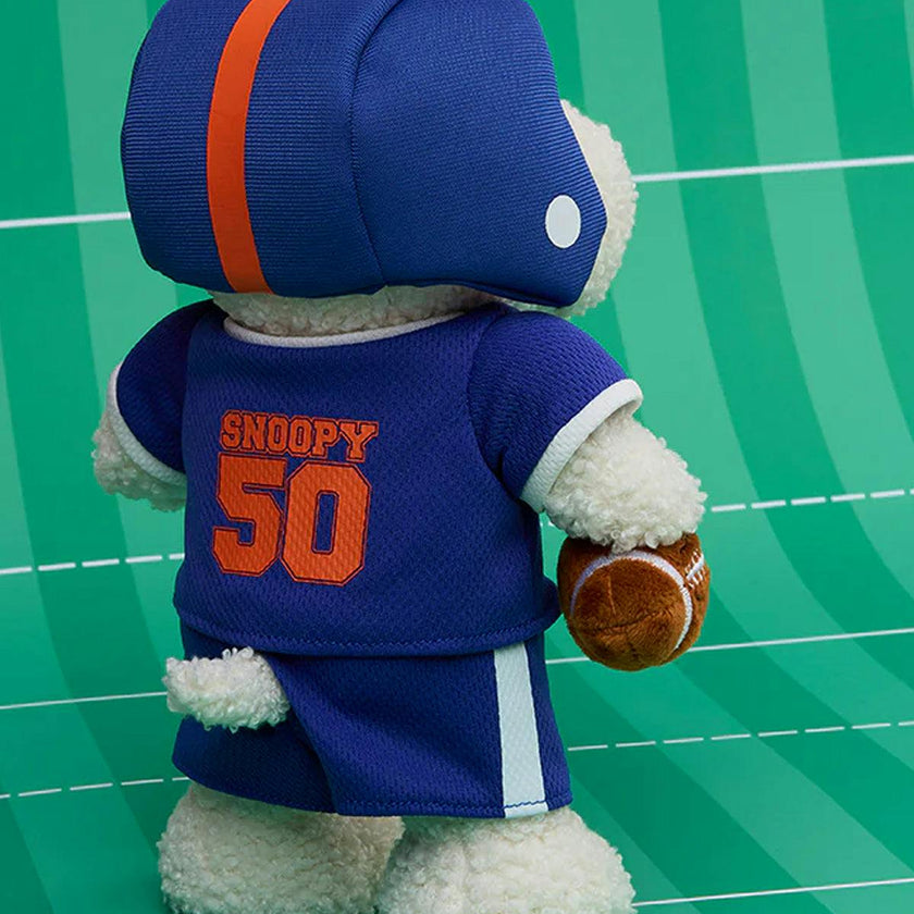 Plush Peanuts Snoopy American Football 9"