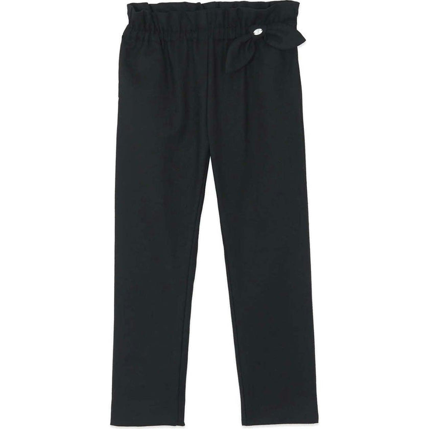 TARTINE ET CHOCOLAT PANTS WITH A KNOT - BLACK