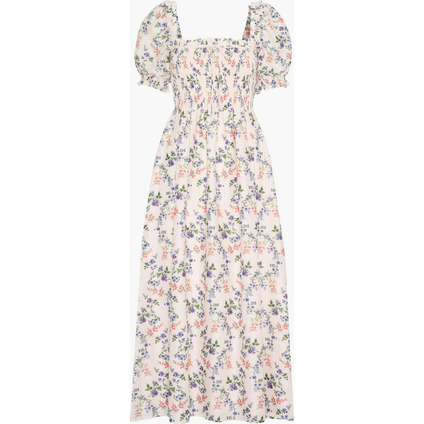 The Scarlett Nap Dress - Pink Scallop Bow Chintz
