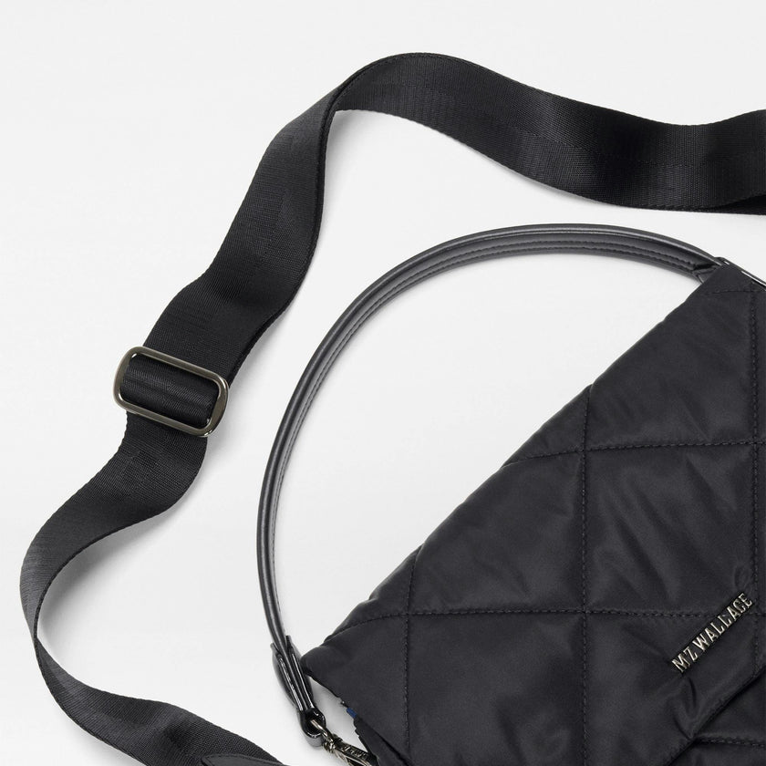 Black Madison Flap Crossbody