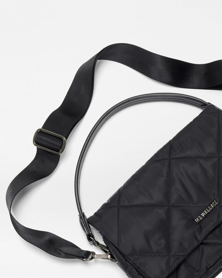 Black Madison Flap Crossbody