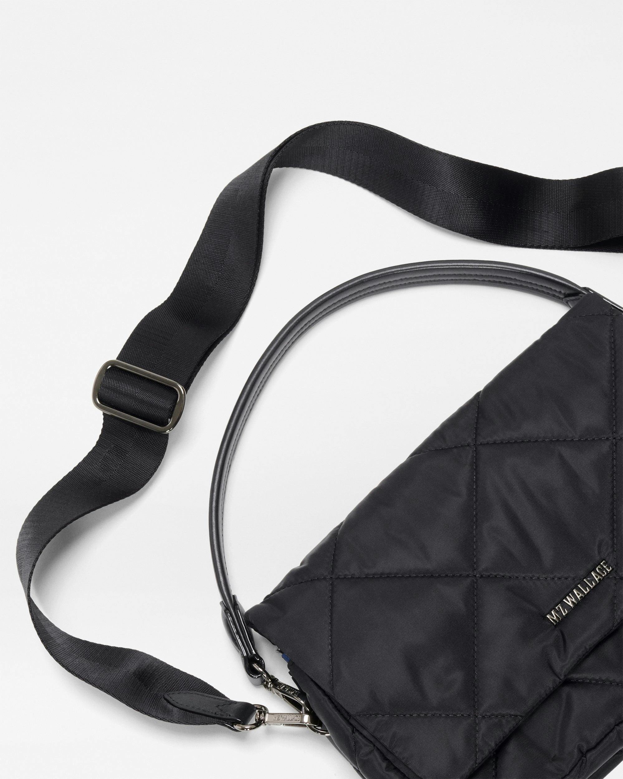 Black Madison Flap Crossbody
