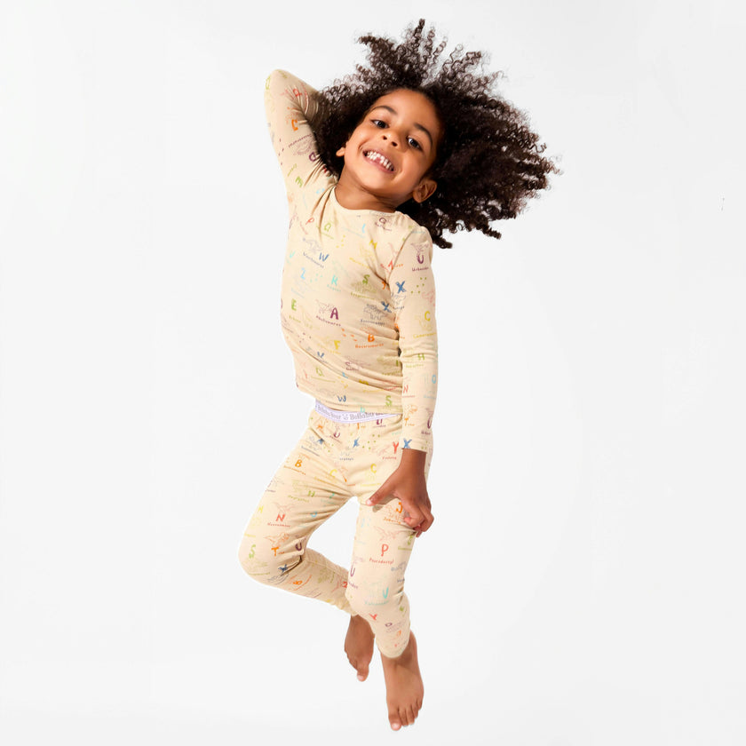Dino ABC Bamboo Kids Pajamas