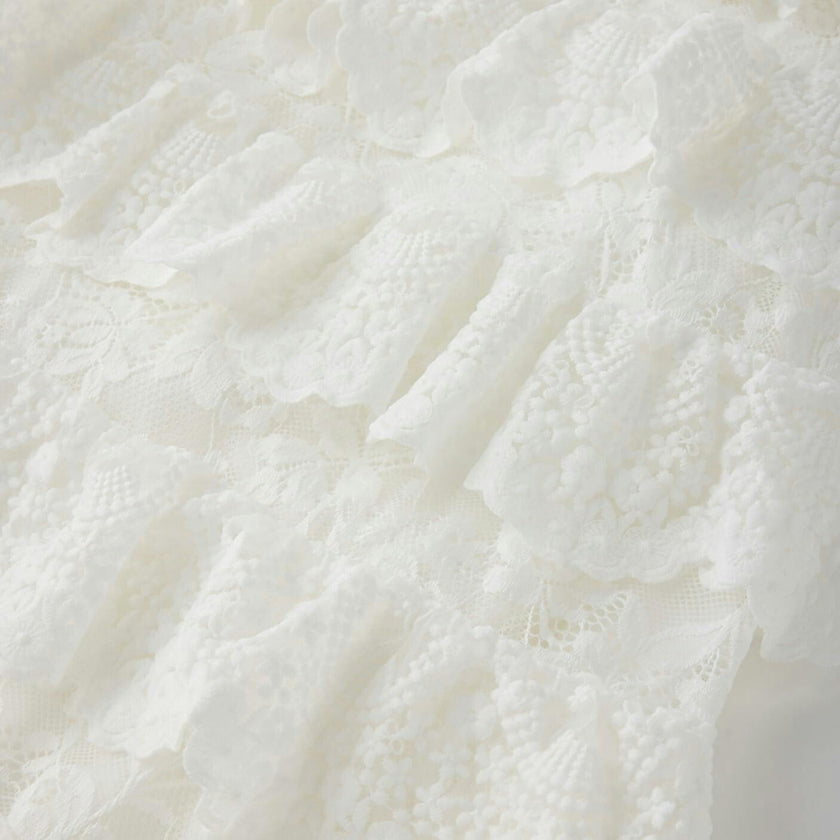 Paloma Lace Frill Maxi Dress