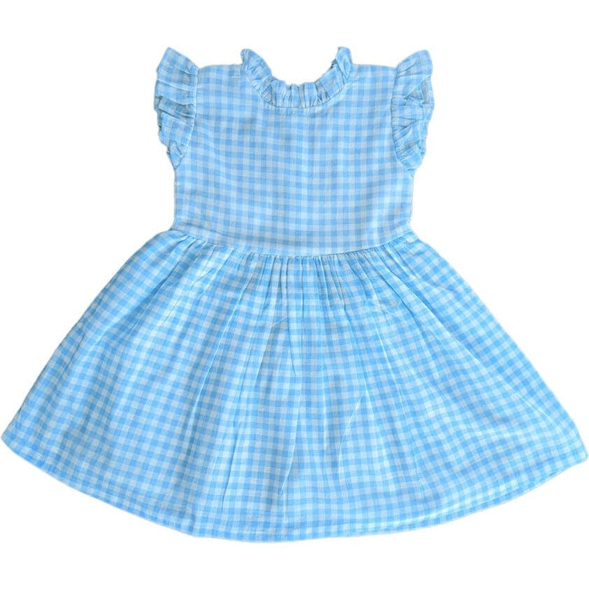 Gingham Pink Ruffle Dress