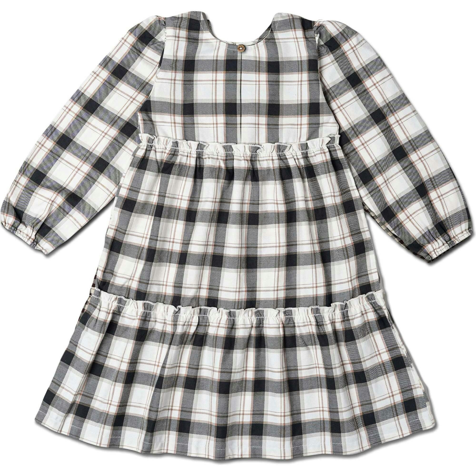 Organic Long Sleeve Tiered Dress