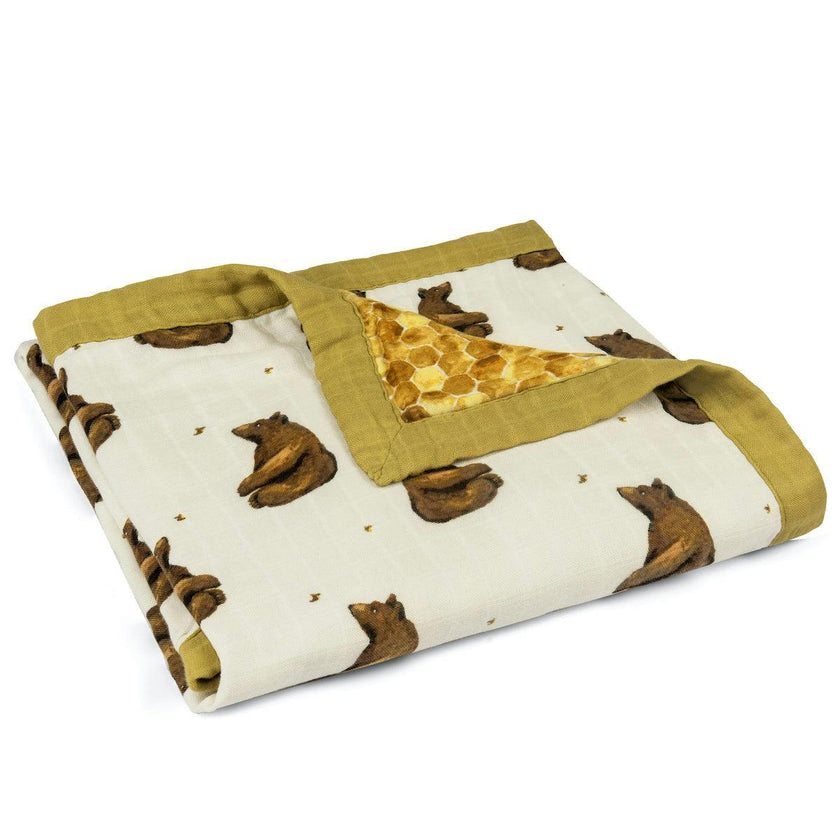 Honey Big Lovey Three-Layer Muslin Blanket