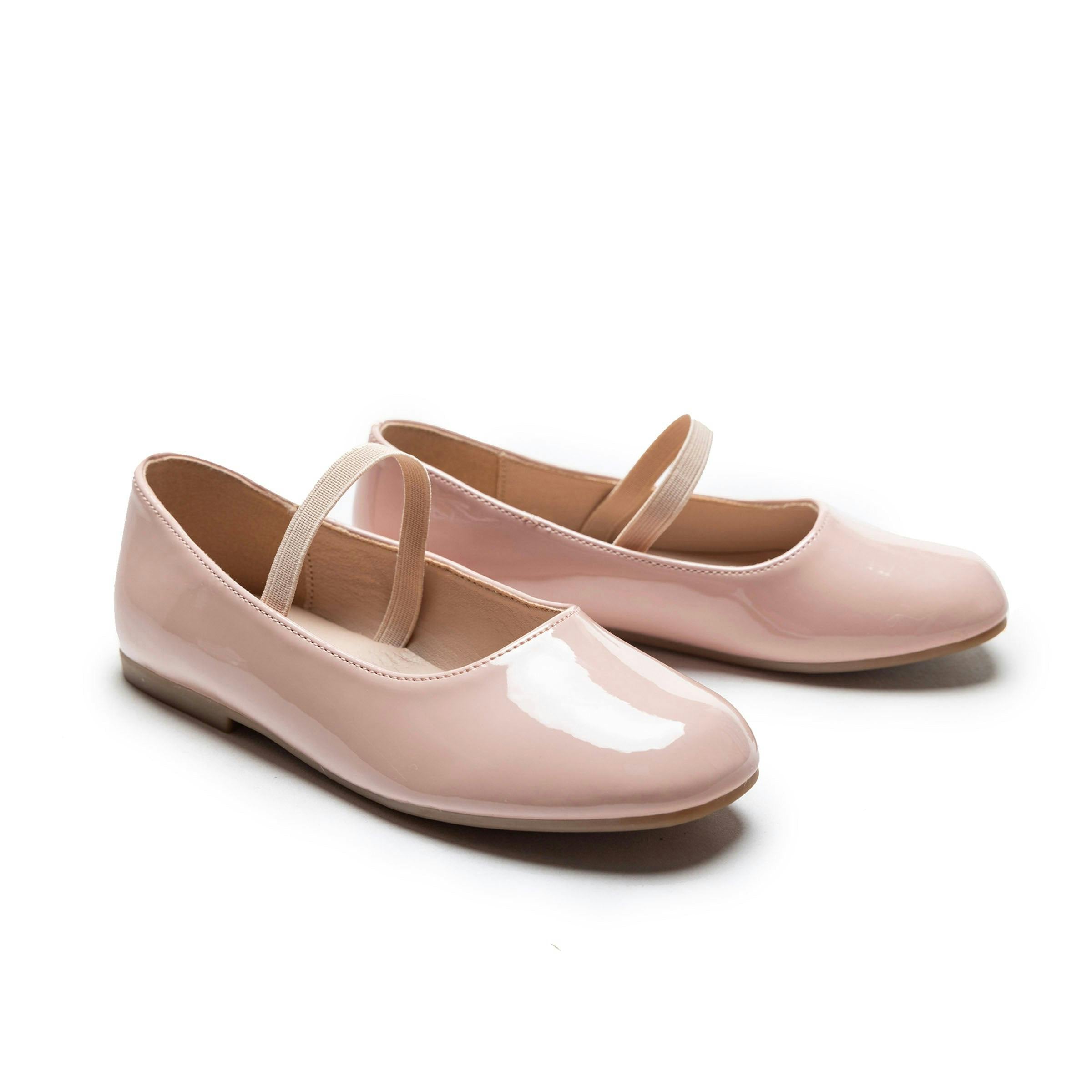 Soft Pink Satin Colette Flats