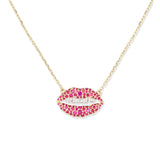 Juju Lips Charm Necklace