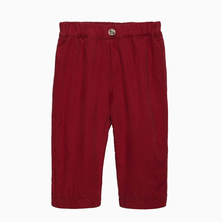 Baby Rafferty Cord Pants in Red