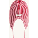 children's merino pilot cap - cherry frost