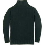 Organic Long Sleeve Half Zip Cable Pullover Sweater, Green