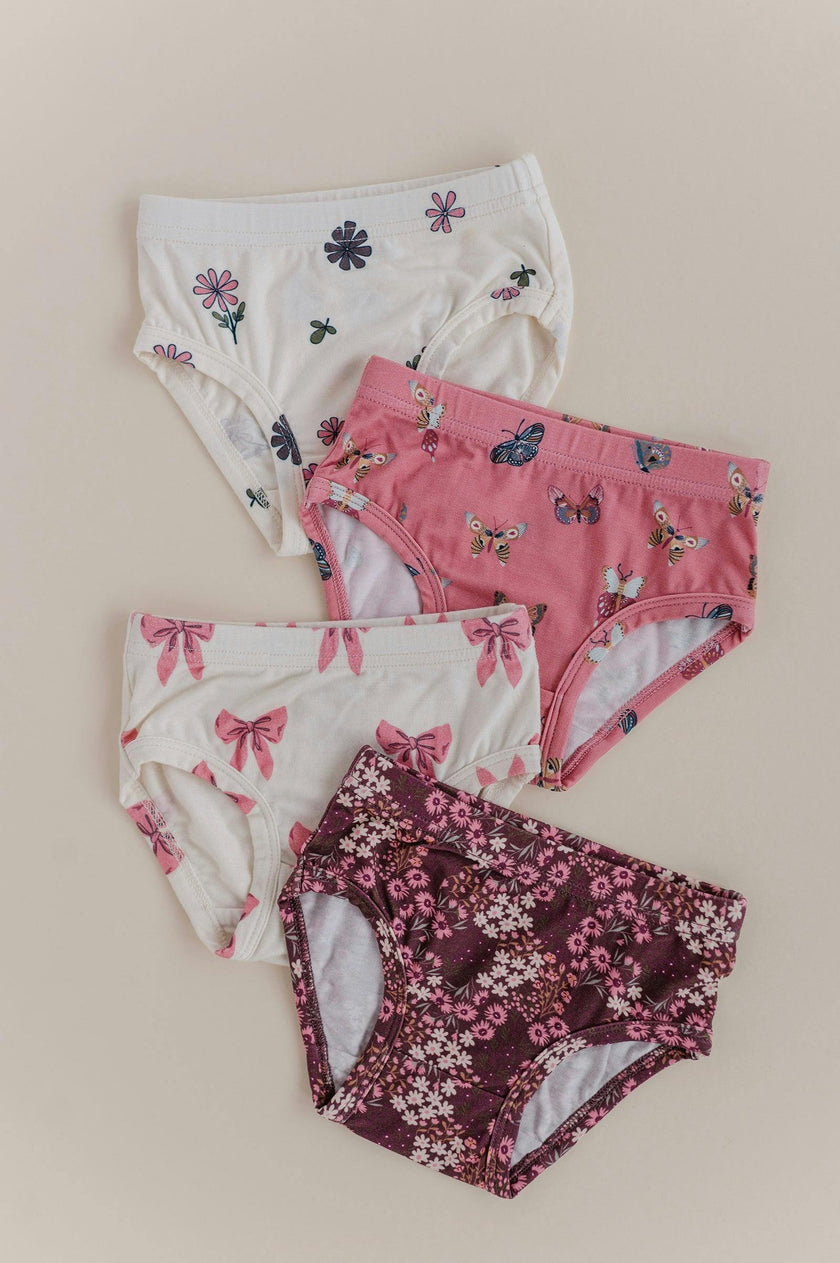 Girls Underwear in Butterfly Bloom