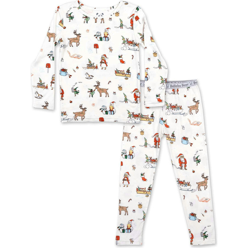 Santa's Workshop Bamboo Kids Pajamas