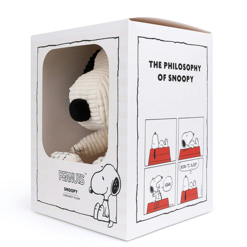 Plush Peanuts Snoopy Corduroy Cream In Giftbox 11"