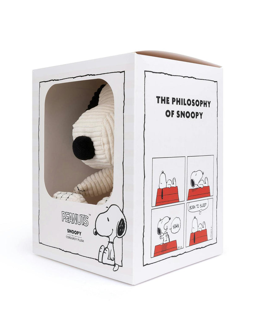 Plush Peanuts Snoopy Corduroy Cream In Giftbox 11"