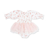 Ballet Toile - Long Sleeve Smocked Bubble with Tutu
