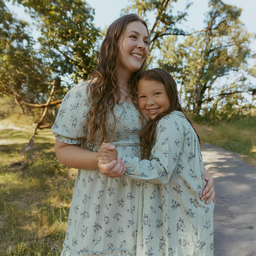 Organic Smocked Tiered Dress