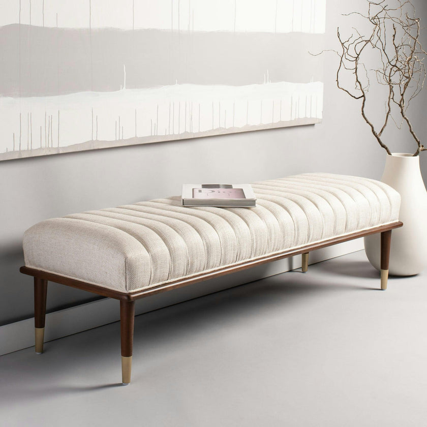 Flannery Mid-Century Bench